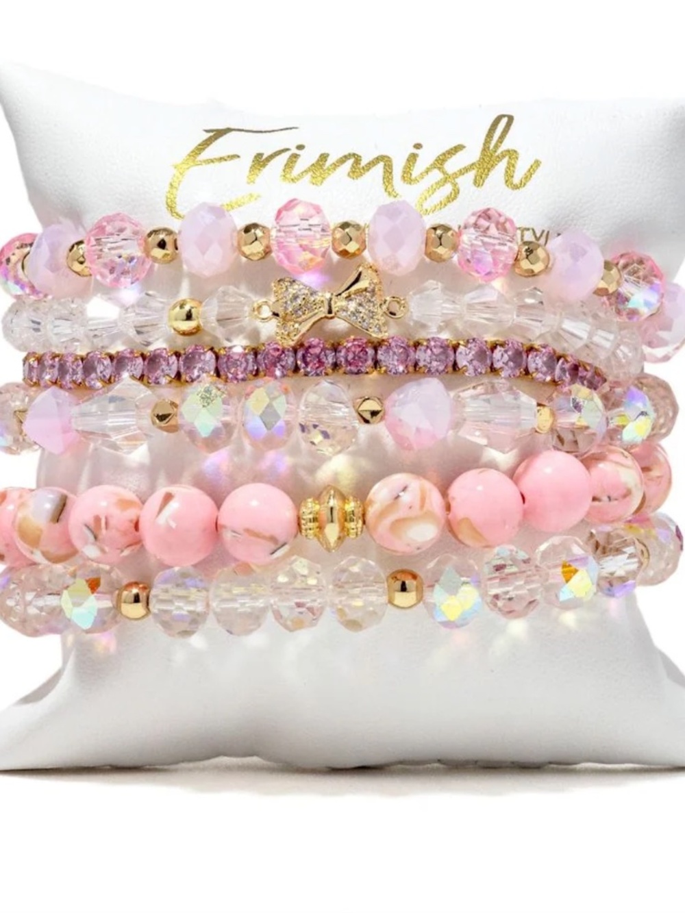 Soft Peachy Neutral Bracelet Stack